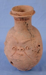 Dynasty 22 Bes vessel UC2888 - Copyright of the Petrie Museum of Egyptian Archaeology, UCL